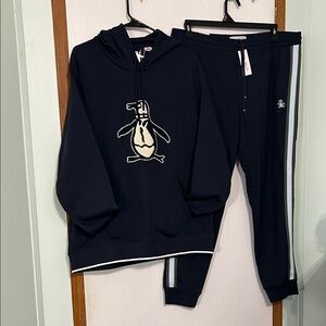 Original Penguin Navy Tracksuit with Logo